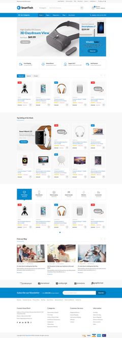 Bootstrap数码商城模板Bootstrap电子产品电商模板|SmartTech5182