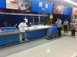 河池大型超市商场地面清洁使用的手推式洗地机