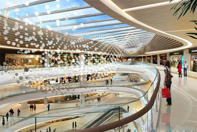 观澜湖新城MH MALL成剧组热门取景地,高尔夫主题购物中心设计很独特